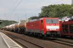 DB 189.070 mit Gemischtem Gterzug in Kln West am 27.8.2013
