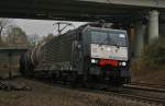 MRCE ES 64 F4-008 (189 908)mit einen Kesselwagenzug am Götzenhof -14.11.13