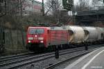 189 008-6 zog einen ganzzug am 02.01.14 durch hh-harburg
