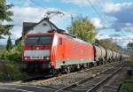 189 085-4 mit Kesselwagen durch Bonn-Beuel - 09.11.2013