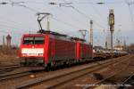 189 073-0 (DB Schenker) und 189 087-0 mit einem Güterzug in Duisburg Bissingheim, 18.