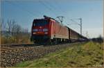 189 019-3 auf dem Gegengleis beim Überholen der RB nach Frankfurt/M. am 11.03.14 bei Thüngersheim.