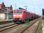 Am 21.05.2014 kam 189 060 mit einem Kalizug aus Richtung Magdeburg nach Stendal und fuhr weiter Richtung Wittenberge.