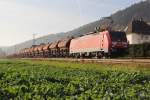 189 019-3 mit Kali-Zug in Fahrtrichtung Norden. Aufgenommen in Ludwigsau-Friedlos am 16.11.2013.