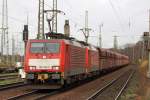 189 035-9 mit 189 044-1 durchfahren Duisburg-Bissingheim 17.11.2015