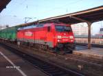 BR 189 099-5 vor einen gemischten Gterzug am 10.03.2007 in Magdeburg Neustadt.