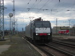 Am 28.03.2016 kam die 189 113 mit einem Lz aus Richtung Wittenberge nach Stendal und fuhr weiter nach Magdeburg.