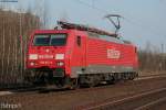 189 047 am 30.03.2007 bei Hamburg-Unterelbe. www.bahnpix.de