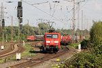 189 063-1 durchfährt den Rangierbereich in Recklinghausen-Ost 31.8.2016