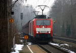 Zwei 189er beide von DB kommen als Umleiter mit einem Erzleerzug aus Dillingen(an der Saar) nach Rotterdam(NL) und fahren durch Kohlscheid in Richtung Herzogenrath,Neuss.