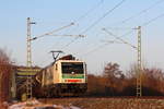 E 189 - 822 Steiermarkbahn bei Unterlangenstadt am 26.01.2017.