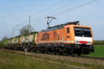 Am 20.04.2017 kam die 189 821-2 von LOCON LOGISTIK aus Richtung Salzwedel und fuhr weiter in Richtung Stendal .