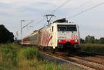 189 918 mit EE Autoreisezug nach Livorno bei Menden(Rhld) am 16.08.2017