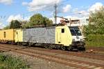 In Rheydt hab ich die LTE 189 203-3 mit einem Containerzug gen Köln fahrend ablichten können.