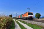 189 821 mit DGS 49983 am 27.08.2018 bei Langenisarhofen. 