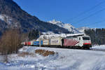 189 901 mit TEC 41857 am 28.01.2017 bei Bischofshofen.