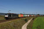 Die von Metrans angemietete 189 152 bespannte am 19. September 2019 einen Containerzug von Budapest nach Hodos und wurde von mir bei Öskü fotografiert. 