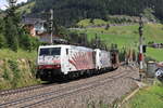 Lokomotion/RTC Rail Tracition Company 189 901 & 186 444 mit einem KLV Zug Richtung Deutschland hier bei der Talfahrt kurz nach dem Bahnhof St.