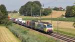 Lokomotion 189.912 in Doppeltraktion mit Vectron 193 775 bei Niederstra�, am 30. Juni 2026.