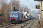 Lokomotion / Beacon Rail ES 64 F4-009 // Elsbethen (aufgenommen vom Bahnsteig der Station Salzburg S�d // 16. Dezember 2025
Neben neuen Zugmaschinen aus dem Daimler Truck-Werk im pf�lzischen W�rth am Rhein transportierte dieser Zug
auch Auflieger der Spedition Mars.