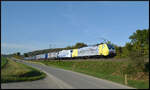 Lokomotion 189 903  Rail Traction Companie  & 139 310  Zebra  mit dem KLV-Zug M�nchen - Bremen am 27.09.2026 im Werntal am Km 24,4 nahe Stetten.