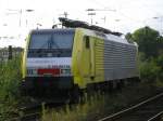 Versteckt und gefunden in Wanne Eickel Hbf.,die ES64F4-097,oder  189 997-SE.(04.10.2008)