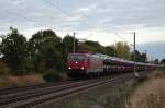 189 800-6 MTEG am Abend des 25.09.2009 kurz vor �berquerung des Mittellandkanals bei Peine