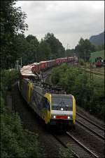 E189 912RT und E189 914RT haben am Morgen einen Stahlzug zum Brenner gebracht und kehren nun mit einem  WINNER-Express  zurck nach Mnchen.