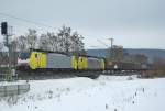 189 995 (ES 64 F4-095) und 189 924 (ES 64 F4-024) auf ihrem Weg in Richtung Bebra.