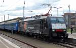 ES 64 F4 - 155 steht am 12.06.10 mit dem D 444 in Lichtenberg.