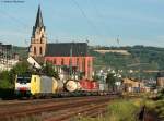 189 995-4 mit einem KLV gen Sden in Oberwesel 20.7.10