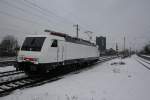 189 842 auf Abnahmefahrt von Donauwrth in Richtung Mnchen in Augsburg Oberhausen(25.01.2011)