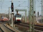 189 212 und S1 nach Meien fahren beide kurz vor dem Bahnhof Reick ein.