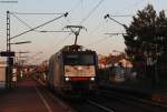 189 103-4 mit einem KLV bei der Durchfahrt Wiesental 2.3.11