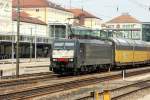 In Regensburg Hbf kam mir die  Smiley  189 936 mit ihrem Altmann GZ vor die Linse. Aufnahmedatum war der 24.05.2011