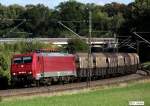 MTEG / ITL 189 800-6 vor Ganzzug mit Koks (SOGEWAG, France), KBS 880 Nrnberg - Regensburg - Passau, fotografiert bei Sinngrn am 06.09.2011