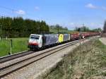 Die 189 914 und die ES 64 F4-031 am 16.04.2011 mit einem KLV-Zug unterwegs bei Vogl. 