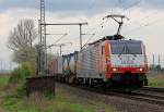 ES 64 F4-996 / 189 096 der HUSA in Porz Wahn am 12.04.2012, Gru an den Tf !!