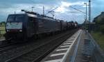 ES 64 F4 - 158 mit einem gemischten Güterzug am 01.06.2012 in Redwitz an der Rodach.