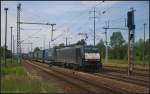 ERS Railways E 189 210 mit Rotterdam-Poznan-Shuttle am 19.06.2012 bei der Durchfahrt Berlin Schnefeld Flughafen.