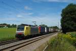 189 930 mit dem Lauritzen-KLV nach Verona am 14.08.2011 unterwegs am B Vogl.