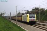 189 926 mit einem ARS/Altmann-Zug bei Hattenhofen (05.09.2012)