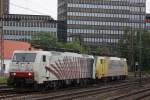 Lokomotion 189 904 (ES 64 F4-904) und Lokomotion 189 903 (ES 64 F4-903) am 1.6.12 bei der Einfahrt in Dsseldorf-Rath.