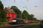 Am Abend des 14.6.12 zog die MRCE ES 64 F4-090/E189 990 (im Einsatz fr Captrain Italia) einen Paierzug durch Ratingen-Lintorf.