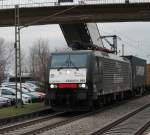 ES 64 F4-999 mit KLV in Orschweier. (28.01.2013)