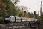 MRCE Dispolok/NIAG ES 64 F4-091 am 19.10.12 mit einem Kohlezug in Ratingen-Lintorf.