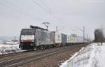 ES 64 F4 - 997 (91 80 6189 097-9 D-DISPO) mit Containerzug am 09.02.2013 bei Plling