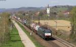 189 107-6 mit einem KV Zug bei Denzlingen 17.4.13