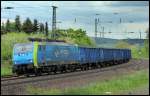 189 802 von PKP Cargo mit Kohlezug nach Ulm am 09.05.13 in Gtzenhof 