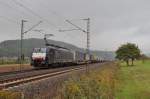 ES 64 F4-035 MRCE fr TXL mit einem KLV bei Harrbach Richtung Wrzburg am 13.10.2013.